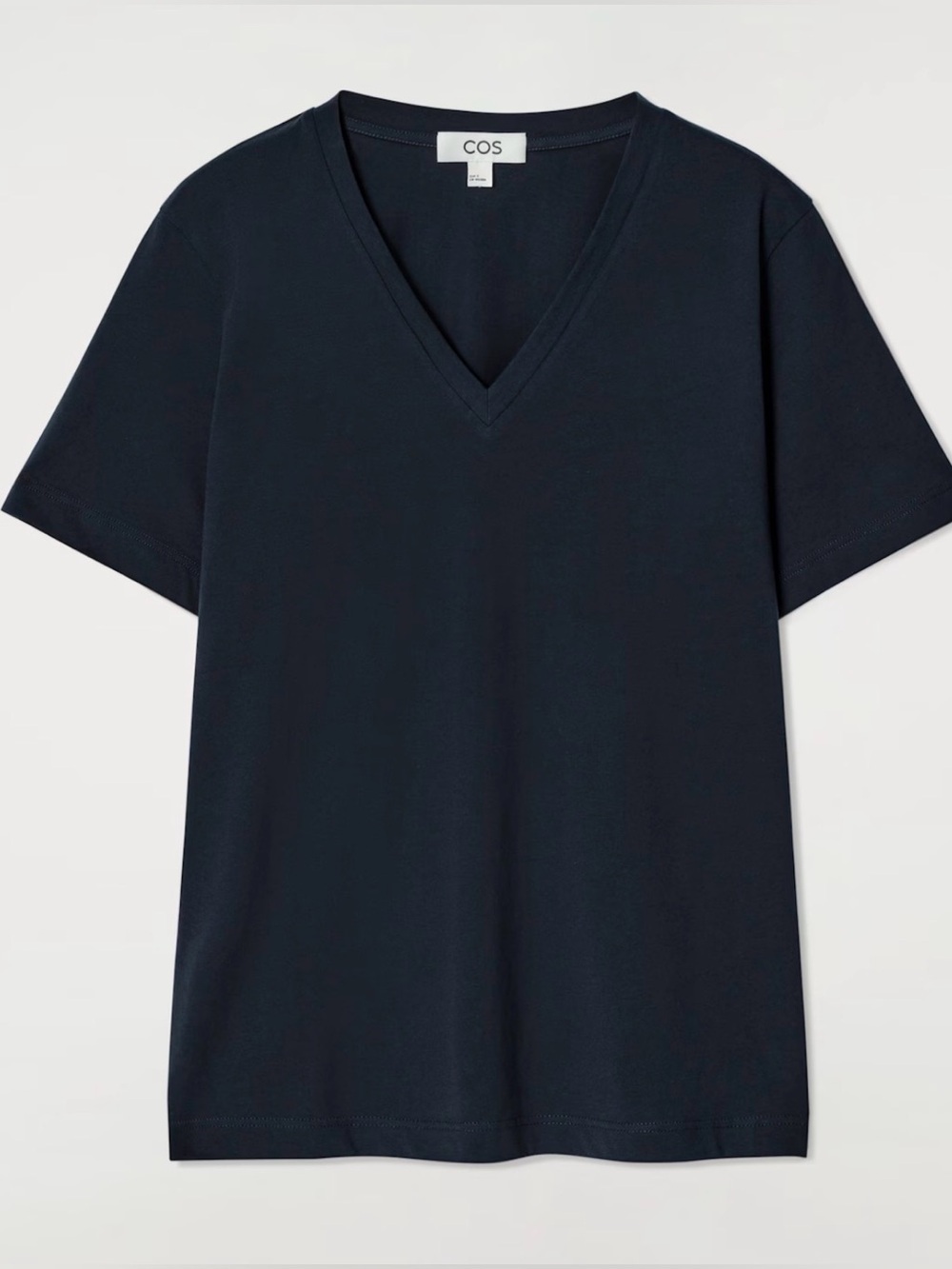 COS black cotton t-shirt, XS